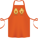Funny Advacado Gym Bodybuilding Fitness Cotton Apron 100% Organic Orange