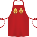 Funny Advacado Gym Bodybuilding Fitness Cotton Apron 100% Organic Red