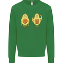 Funny Advacado Gym Bodybuilding Fitness Kids Sweatshirt Jumper Irish Green