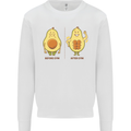 Funny Advacado Gym Bodybuilding Fitness Kids Sweatshirt Jumper White
