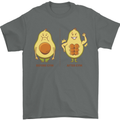 Funny Advacado Gym Bodybuilding Fitness Mens T-Shirt Cotton Gildan Charcoal
