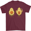 Funny Advacado Gym Bodybuilding Fitness Mens T-Shirt Cotton Gildan Maroon
