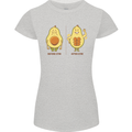 Funny Advacado Gym Bodybuilding Fitness Womens Petite Cut T-Shirt Sports Grey