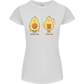 Funny Advacado Gym Bodybuilding Fitness Womens Petite Cut T-Shirt White