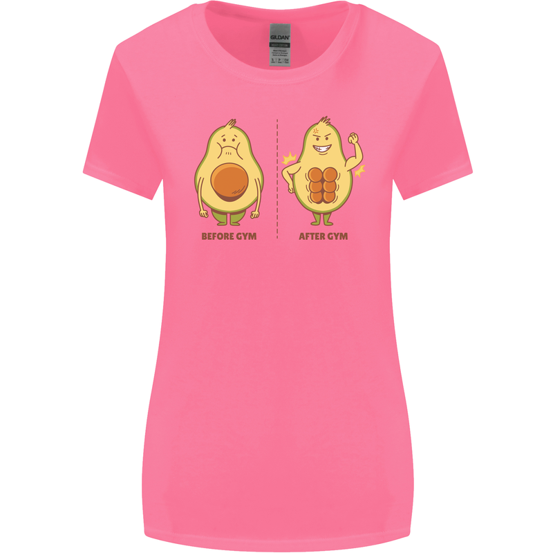 Funny Advacado Gym Bodybuilding Fitness Womens Wider Cut T-Shirt Azalea