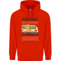 Funny Alcohol Caravanning Caravan Beer Mens 80% Cotton Hoodie Bright Red