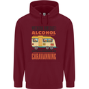 Funny Alcohol Caravanning Caravan Beer Mens 80% Cotton Hoodie Maroon