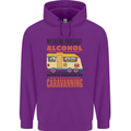 Funny Alcohol Caravanning Caravan Beer Mens 80% Cotton Hoodie Purple