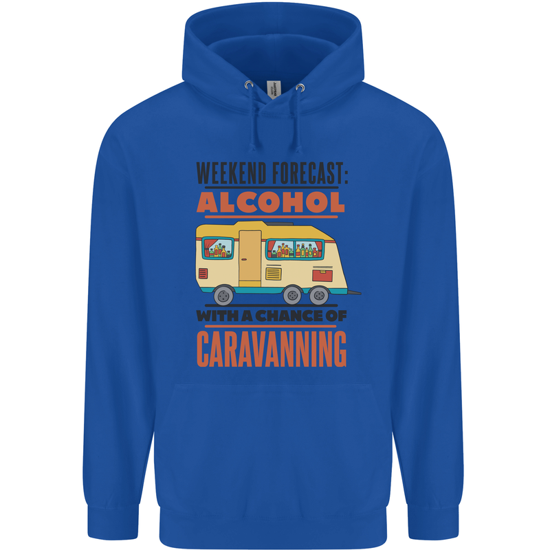Funny Alcohol Caravanning Caravan Beer Mens 80% Cotton Hoodie Royal Blue