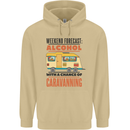 Funny Alcohol Caravanning Caravan Beer Mens 80% Cotton Hoodie Sand