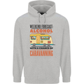 Funny Alcohol Caravanning Caravan Beer Mens 80% Cotton Hoodie Sports Grey