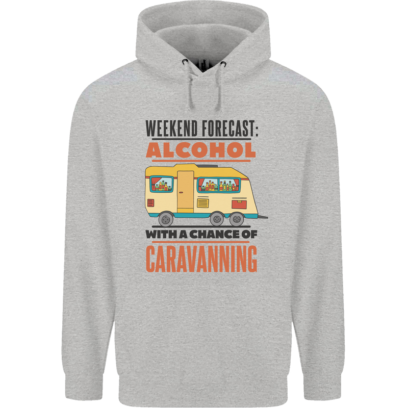 Funny Alcohol Caravanning Caravan Beer Mens 80% Cotton Hoodie Sports Grey