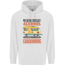 Funny Alcohol Caravanning Caravan Beer Mens 80% Cotton Hoodie White