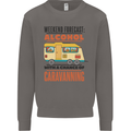 Funny Alcohol Caravanning Caravan Beer Mens Sweatshirt Jumper Charcoal