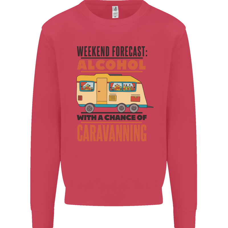 Funny Alcohol Caravanning Caravan Beer Mens Sweatshirt Jumper Heliconia