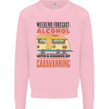 Funny Alcohol Caravanning Caravan Beer Mens Sweatshirt Jumper Light Pink