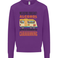 Funny Alcohol Caravanning Caravan Beer Mens Sweatshirt Jumper Purple