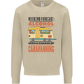 Funny Alcohol Caravanning Caravan Beer Mens Sweatshirt Jumper Sand