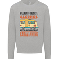 Funny Alcohol Caravanning Caravan Beer Mens Sweatshirt Jumper Sports Grey