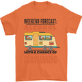 Funny Alcohol Caravanning Caravan Beer Mens T-Shirt Cotton Gildan Orange