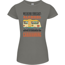 Funny Alcohol Caravanning Caravan Beer Womens Petite Cut T-Shirt Charcoal