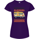 Funny Alcohol Caravanning Caravan Beer Womens Petite Cut T-Shirt Purple