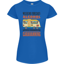 Funny Alcohol Caravanning Caravan Beer Womens Petite Cut T-Shirt Royal Blue