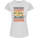 Funny Alcohol Caravanning Caravan Beer Womens Petite Cut T-Shirt White