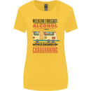 Funny Alcohol Caravanning Caravan Beer Womens Wider Cut T-Shirt Yellow