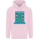 Funny Alien Drug Dealer Weed Childrens Kids Hoodie Light Pink