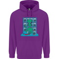 Funny Alien Drug Dealer Weed Childrens Kids Hoodie Purple