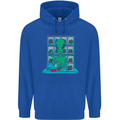 Funny Alien Drug Dealer Weed Childrens Kids Hoodie Royal Blue