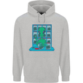 Funny Alien Drug Dealer Weed Childrens Kids Hoodie Sports Grey