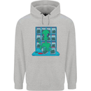 Funny Alien Drug Dealer Weed Childrens Kids Hoodie Sports Grey