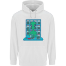 Funny Alien Drug Dealer Weed Childrens Kids Hoodie White