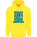Funny Alien Drug Dealer Weed Childrens Kids Hoodie Yellow