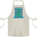 Funny Alien Drug Dealer Weed Cotton Apron 100% Organic Natural