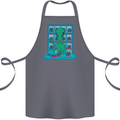 Funny Alien Drug Dealer Weed Cotton Apron 100% Organic Steel