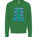 Funny Alien Drug Dealer Weed Kids Sweatshirt Jumper Irish Green