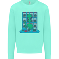 Funny Alien Drug Dealer Weed Kids Sweatshirt Jumper Peppermint