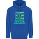 Funny Alien Drug Dealer Weed Mens 80% Cotton Hoodie Royal Blue