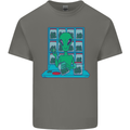 Funny Alien Drug Dealer Weed Mens Cotton T-Shirt Tee Top Charcoal