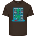 Funny Alien Drug Dealer Weed Mens Cotton T-Shirt Tee Top Dark Chocolate