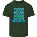 Funny Alien Drug Dealer Weed Mens Cotton T-Shirt Tee Top Forest Green