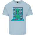 Funny Alien Drug Dealer Weed Mens Cotton T-Shirt Tee Top Light Blue
