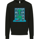 Funny Alien Drug Dealer Weed Mens Sweatshirt Jumper Black