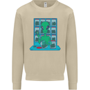 Funny Alien Drug Dealer Weed Mens Sweatshirt Jumper Sand