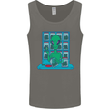 Funny Alien Drug Dealer Weed Mens Vest Tank Top Charcoal