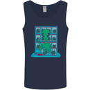 Funny Alien Drug Dealer Weed Mens Vest Tank Top Navy Blue