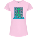 Funny Alien Drug Dealer Weed Womens Petite Cut T-Shirt Light Pink